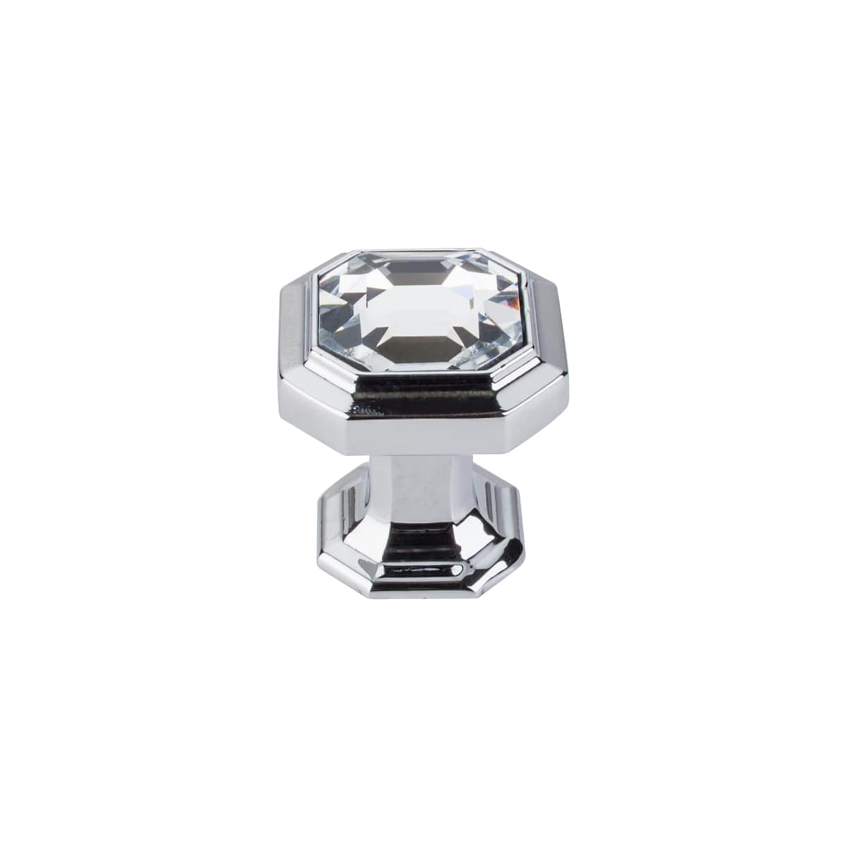 Crystal Emerald 1-1/8 Inch Geometric Cabinet Knob from the Chareau Collection - 25 Pack