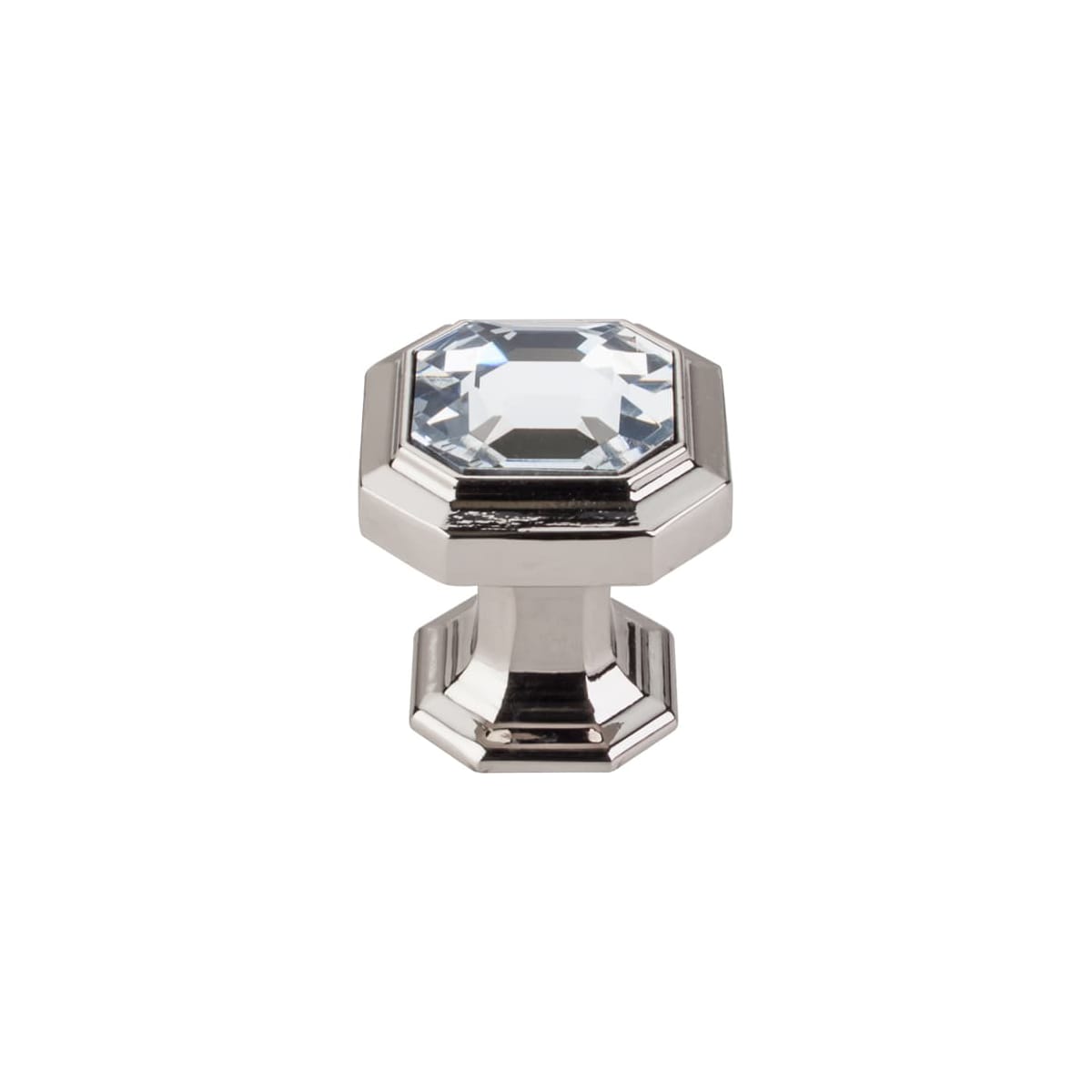 Crystal Emerald 1-1/8 Inch Geometric Cabinet Knob from the Chareau Collection - 10 Pack