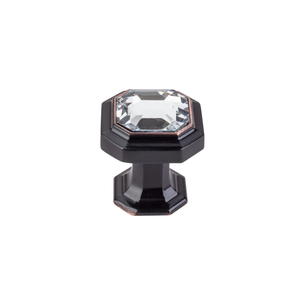 Top Knobs - TK390TB-25PACK - Crystal Emerald 1-1/8 Inch Geometric Cabinet Knob from the Chareau Collection - 25 Pack in Tuscan Bronze