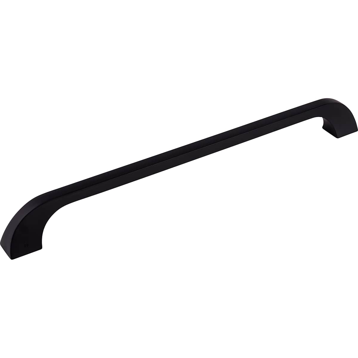 Top Knobs - TK47BLK - Neo 12 Inch Center to Center Appliance Pull from the Appliance Collection in Flat Black