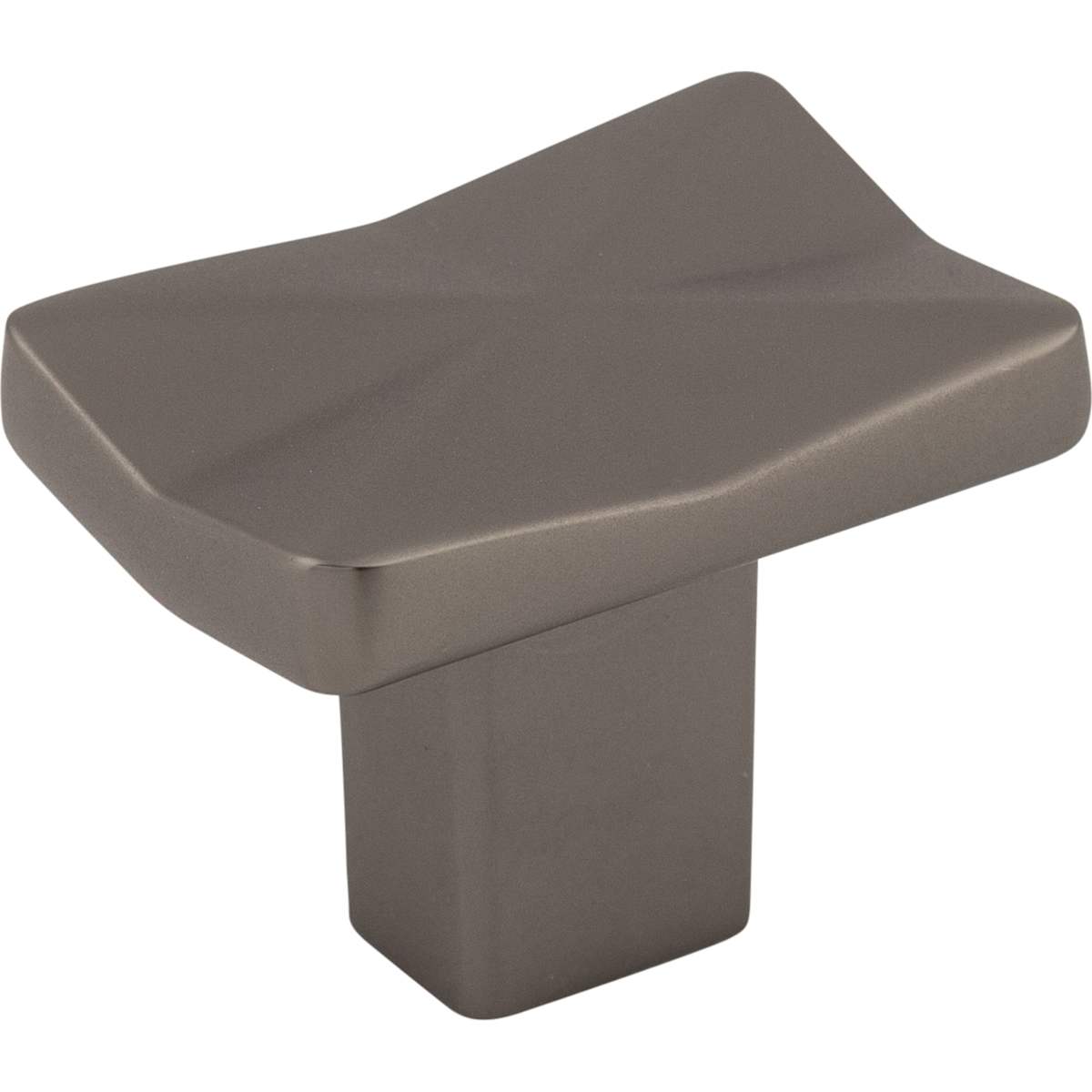 Top Knobs - TK560PC - Quilted 1-1/4 Inch Rectangular Cabinet Knob from the Mercer Collection in Polished Chrome
