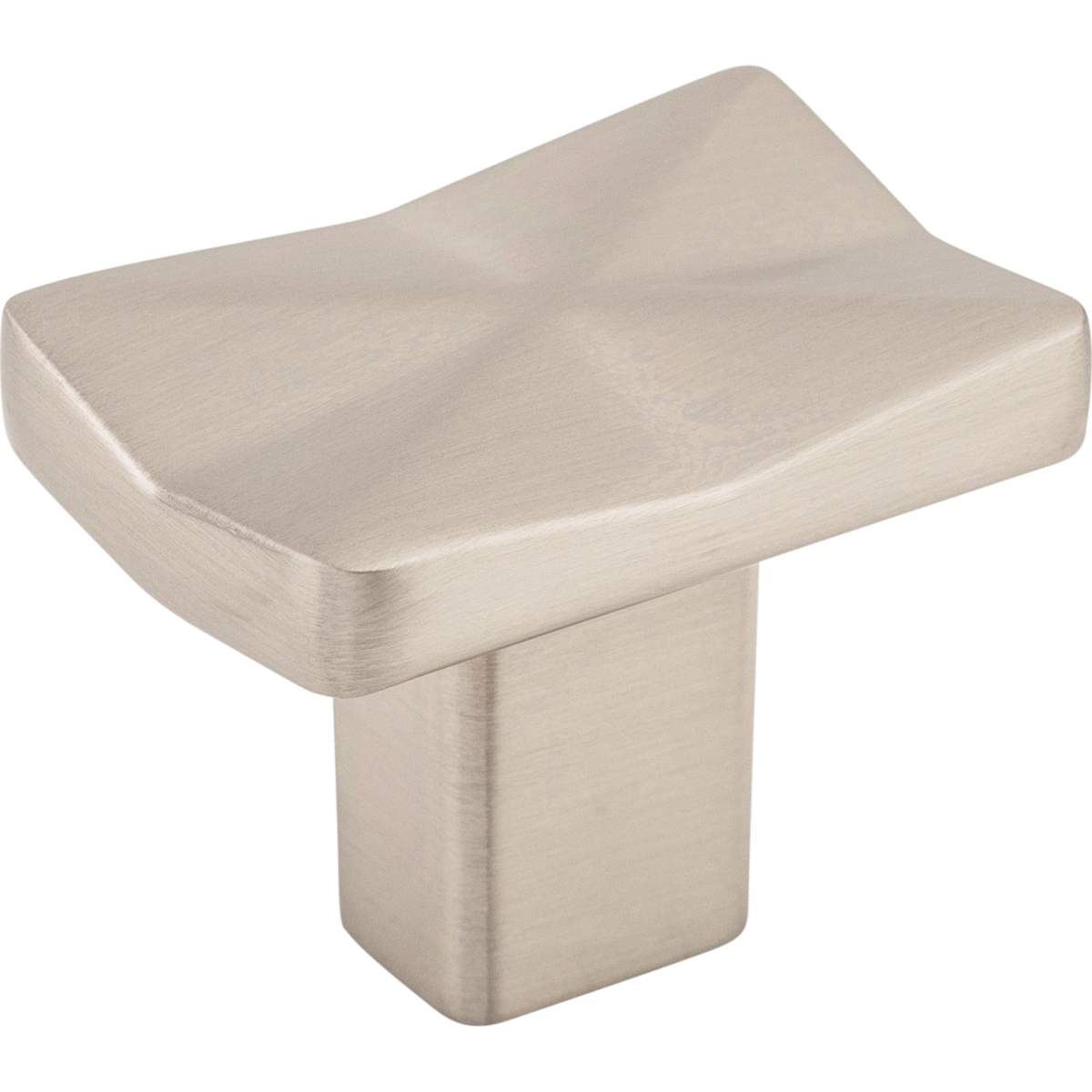 Top Knobs - TK560PC - Quilted 1-1/4 Inch Rectangular Cabinet Knob from the Mercer Collection in Polished Chrome