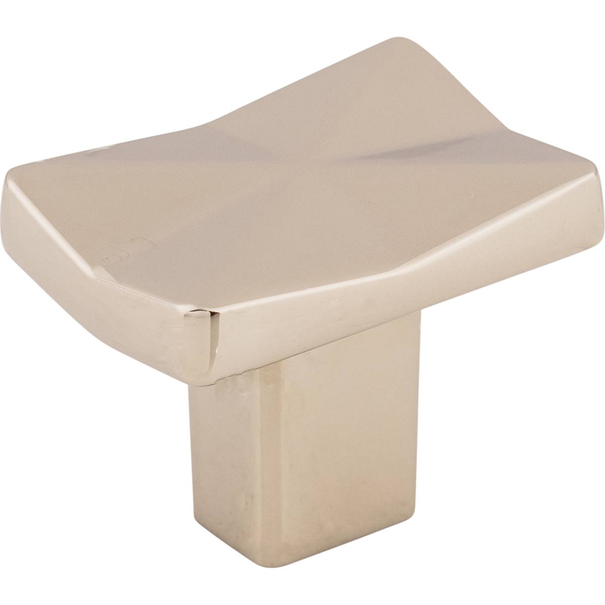 Top Knobs - TK560PC - Quilted 1-1/4 Inch Rectangular Cabinet Knob from the Mercer Collection in Polished Chrome