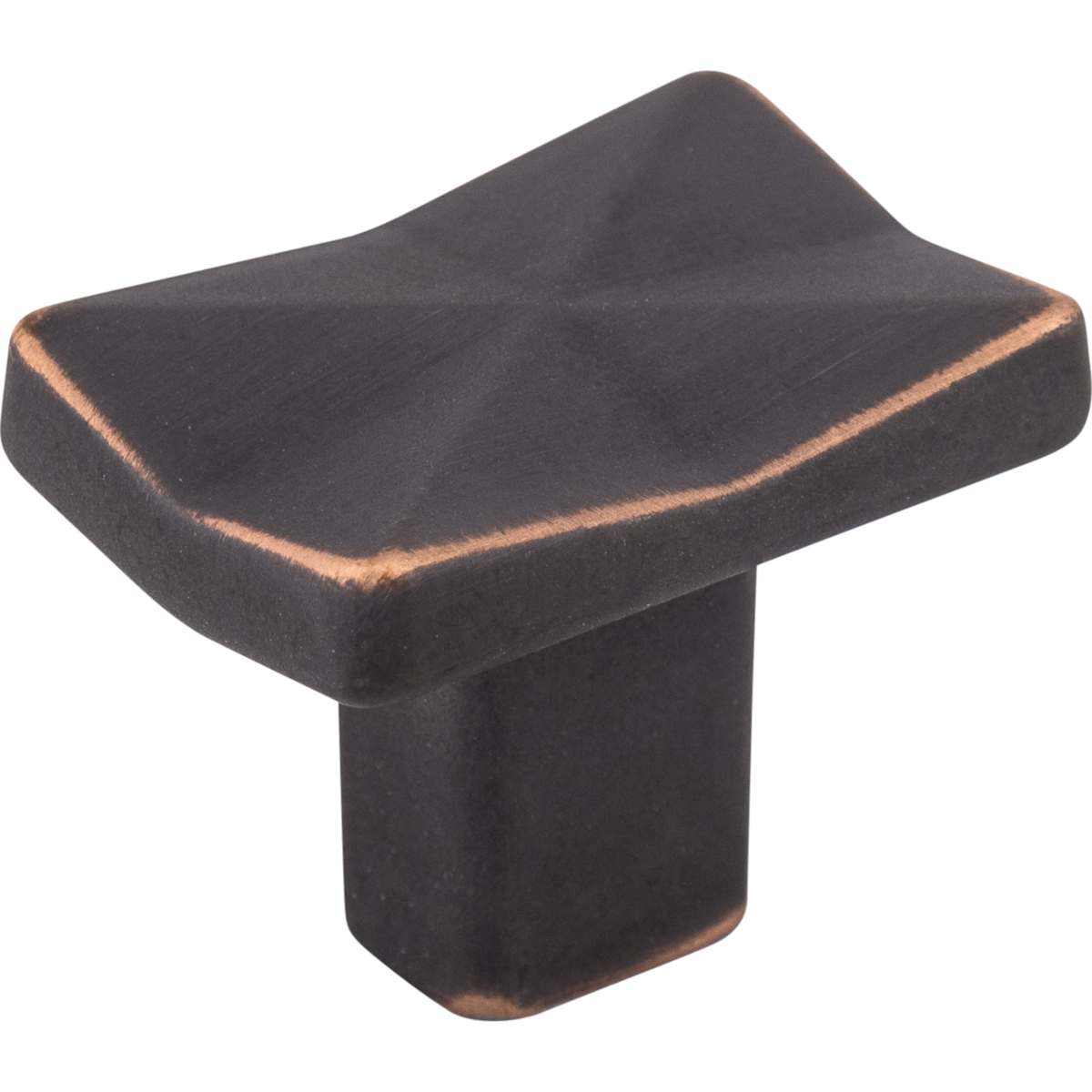 Top Knobs - TK560PC - Quilted 1-1/4 Inch Rectangular Cabinet Knob from the Mercer Collection in Polished Chrome