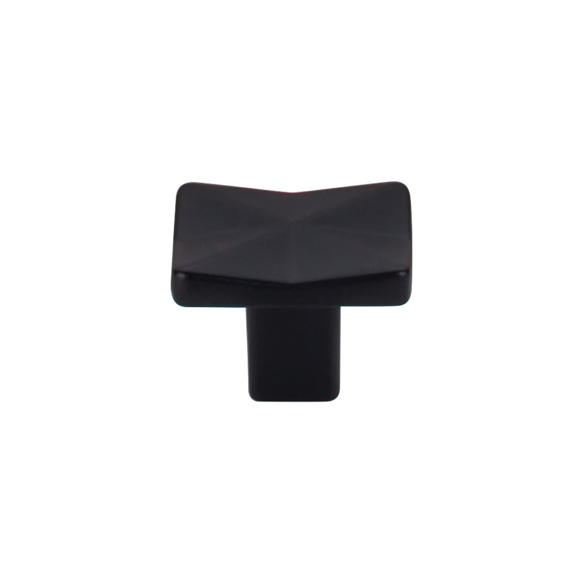 Top Knobs - TK560BLK-25PACK - Quilted 1-1/4 Inch Square Cabinet Knob from the Mercer Collection - 25 Pack in Flat Black