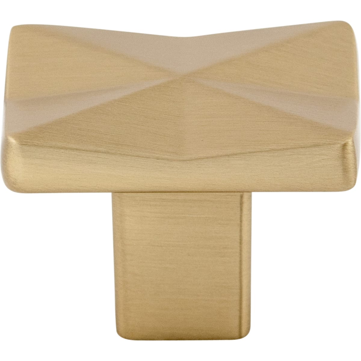 Top Knobs - TK560HB - Quilted 1-1/4 Inch Rectangular Cabinet Knob from the Mercer Collection in Honey Bronze