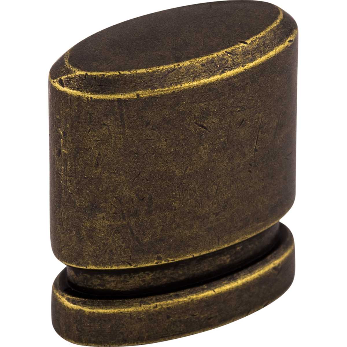 Top Knobs - TK57ORB - Oval 1 Inch Oval Cabinet Knob from the Sanctuary Collection in Oil Rubbed Bronze