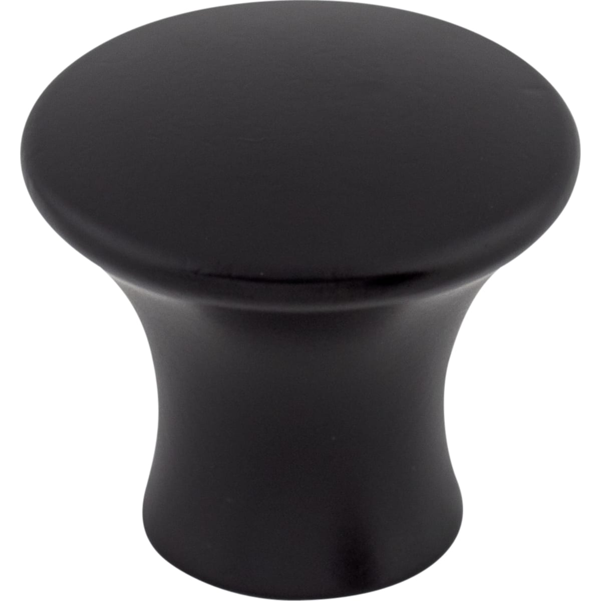 Top Knobs - TK591BLK - Oculus 1-1/8 Inch Mushroom Cabinet Knob from the Mercer Collection in Black