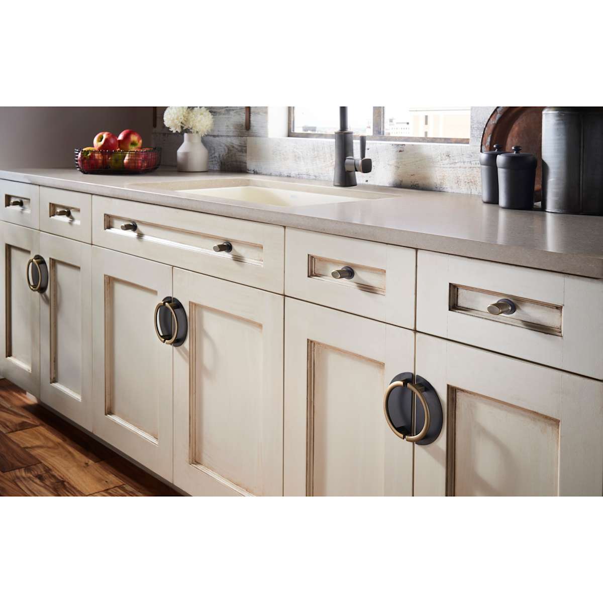 Top Knobs - TK61GBZ - Oval 1-3/8 Inch Oval Cabinet Knob from the Sanctuary Collection in German Bronze