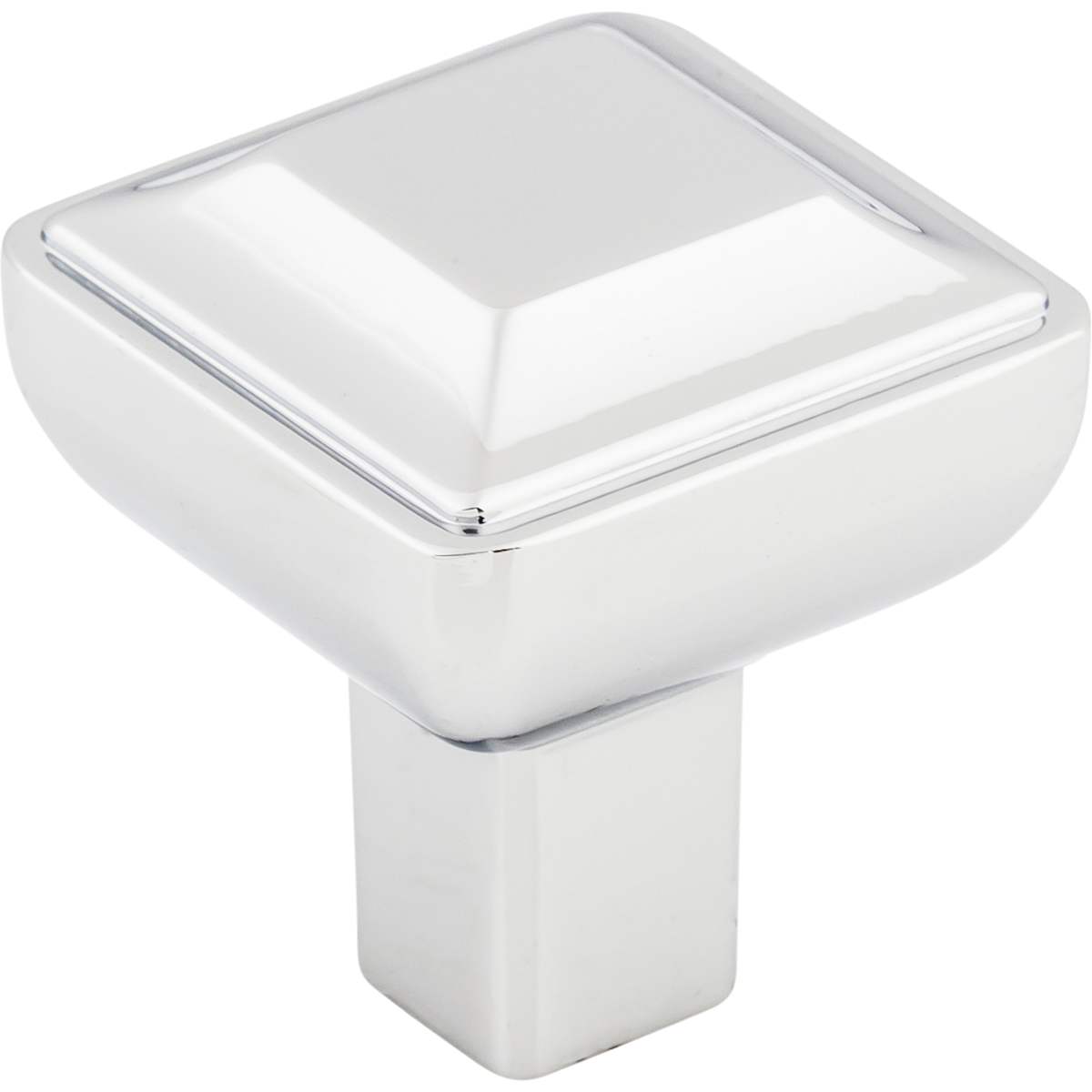 Top Knobs - TK670PC - Podium 1 Inch Square Cabinet Knob from the Transcend Collection in Polished Chrome