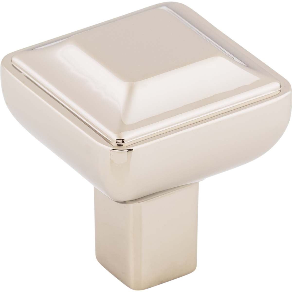 Top Knobs - TK670PC - Podium 1 Inch Square Cabinet Knob from the Transcend Collection in Polished Chrome