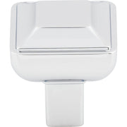 Top Knobs - TK670PC - Podium 1 Inch Square Cabinet Knob from the Transcend Collection in Polished Chrome
