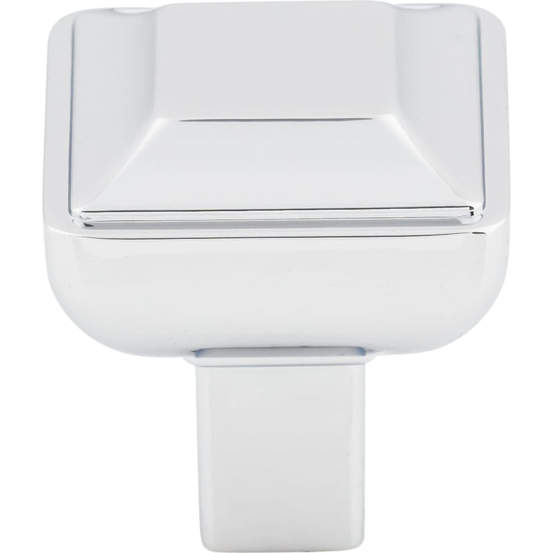 Top Knobs - TK670PC - Podium 1 Inch Square Cabinet Knob from the Transcend Collection in Polished Chrome
