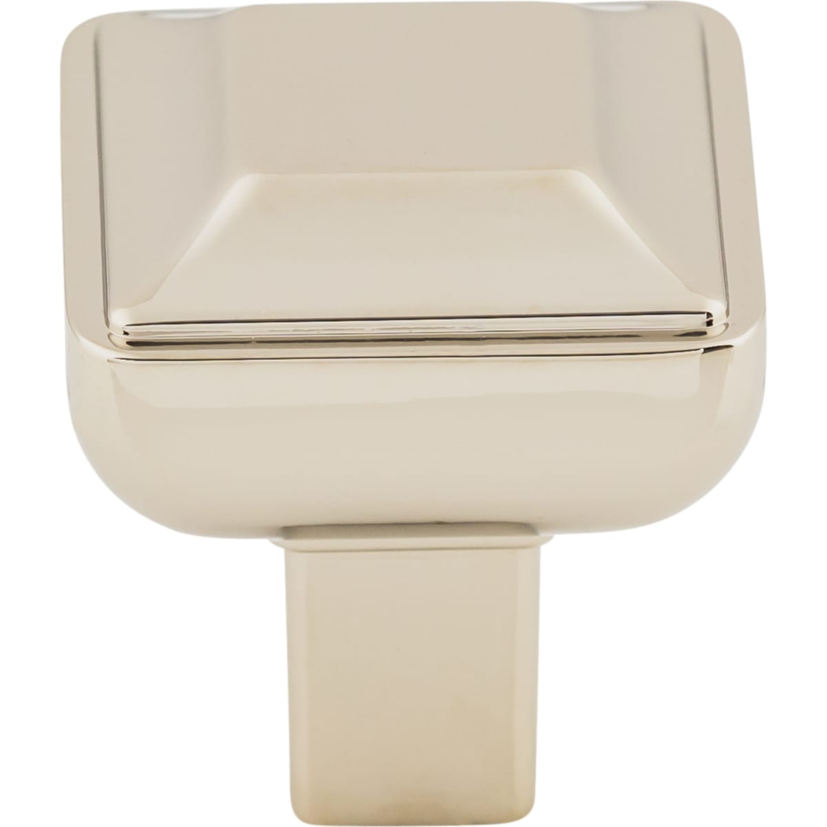 Podium 1 Inch Square Cabinet Knob from the Transcend Collection