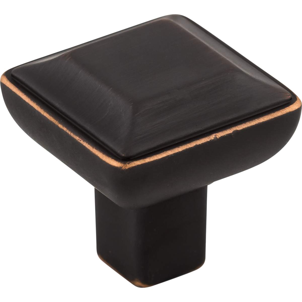 Top Knobs - TK671SAB - Podium 1-1/8 Inch Square Cabinet Knob from the Transcend Collection in Sable