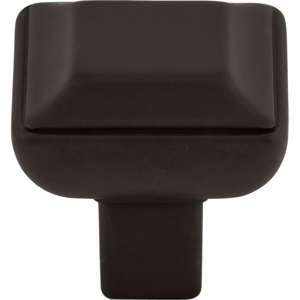 Top Knobs - TK671SAB - Podium 1-1/8 Inch Square Cabinet Knob from the Transcend Collection in Sable