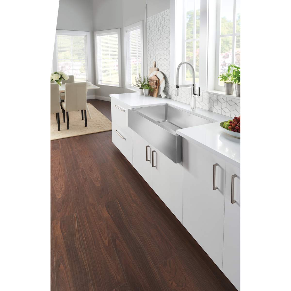 Top Knobs - TK675UM - Podium 9 Inch Center to Center Handle Cabinet Pull from the Transcend Series in Umbrio