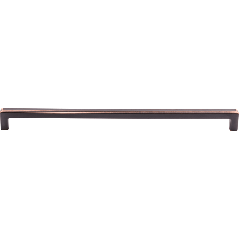 Top Knobs - TK676UM - Podium 12 Inch Center to Center Handle Cabinet Pull from the Transcend Series in Umbrio