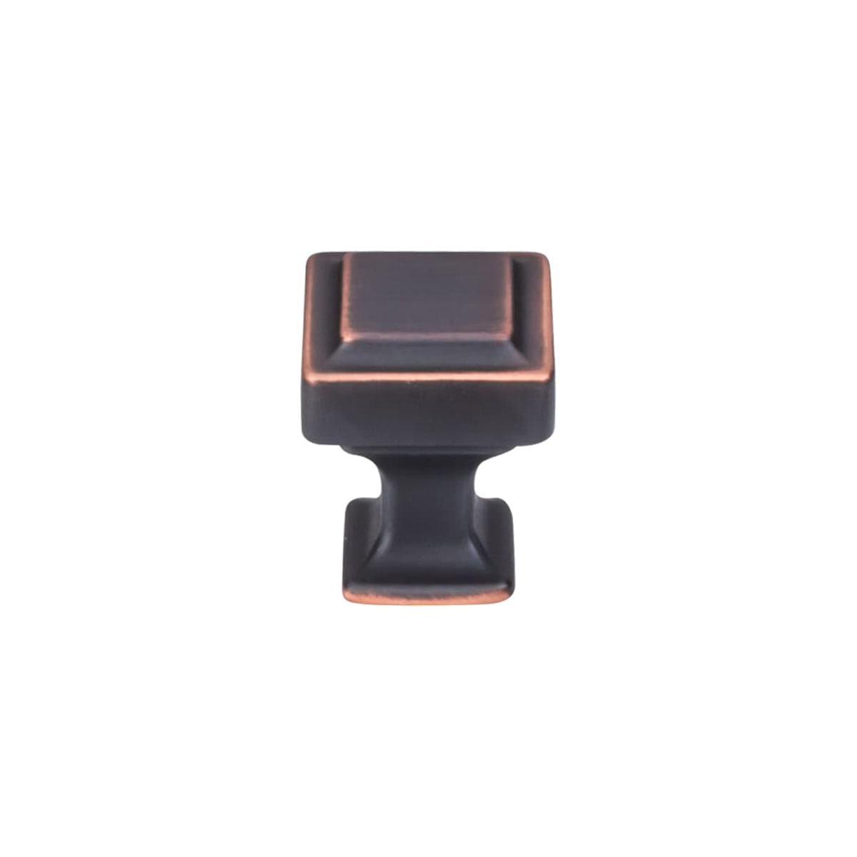 Top Knobs - TK700UM-10PACK - Ascendra 1 Inch Square Cabinet Knob from the Transcend Collection - 10 Pack in Umbrio