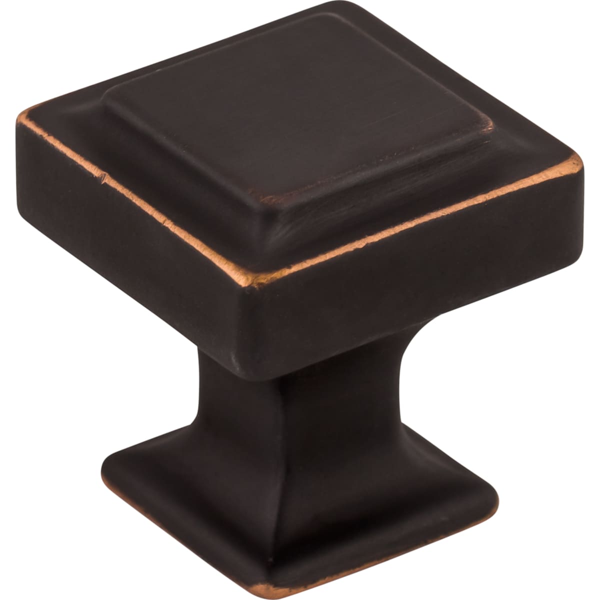 Top Knobs - TK701HB - Transcend 1-1/8 Inch Square Cabinet Knob in Honey Bronze