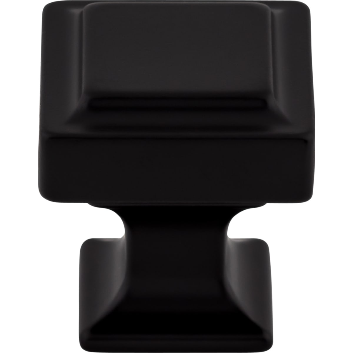 Top Knobs - TK701BLK - Transcend 1-1/8 Inch Square Cabinet Knob in Flat Black