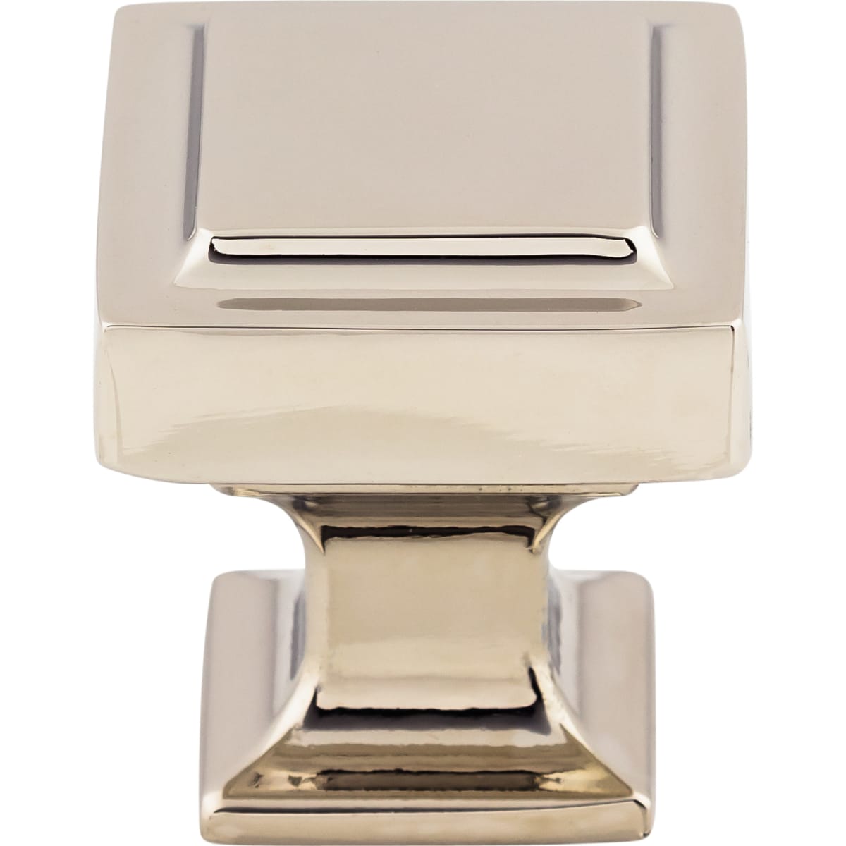 Top Knobs - TK701PN - Transcend 1-1/8 Inch Square Cabinet Knob in Polished Nickel
