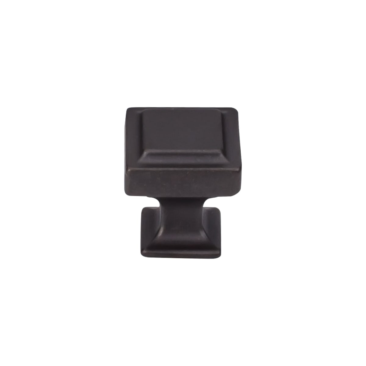 Top Knobs - TK701SAB-10PACK - Ascendra 1-1/8 Inch Square Cabinet Knob from the Transcend Collection - 10 Pack in Sable