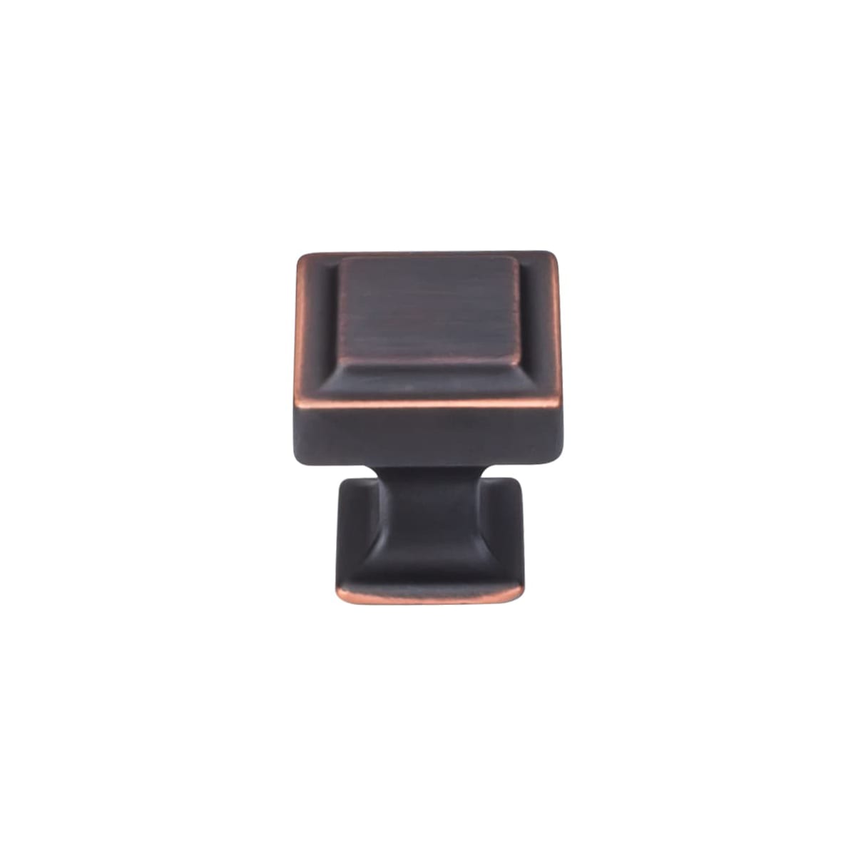 Top Knobs - TK701UM-10PACK - Ascendra 1-1/8 Inch Square Cabinet Knob from the Transcend Collection - 10 Pack in Umbrio