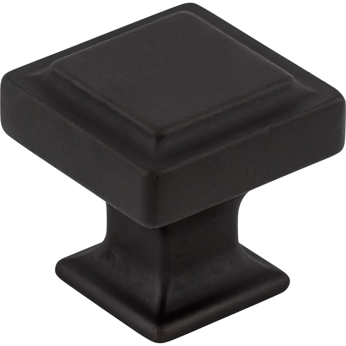 Top Knobs - TK702UM - Ascendra 1-1/4 Inch Square Cabinet Knob from the Transcend Collection in Umbrio