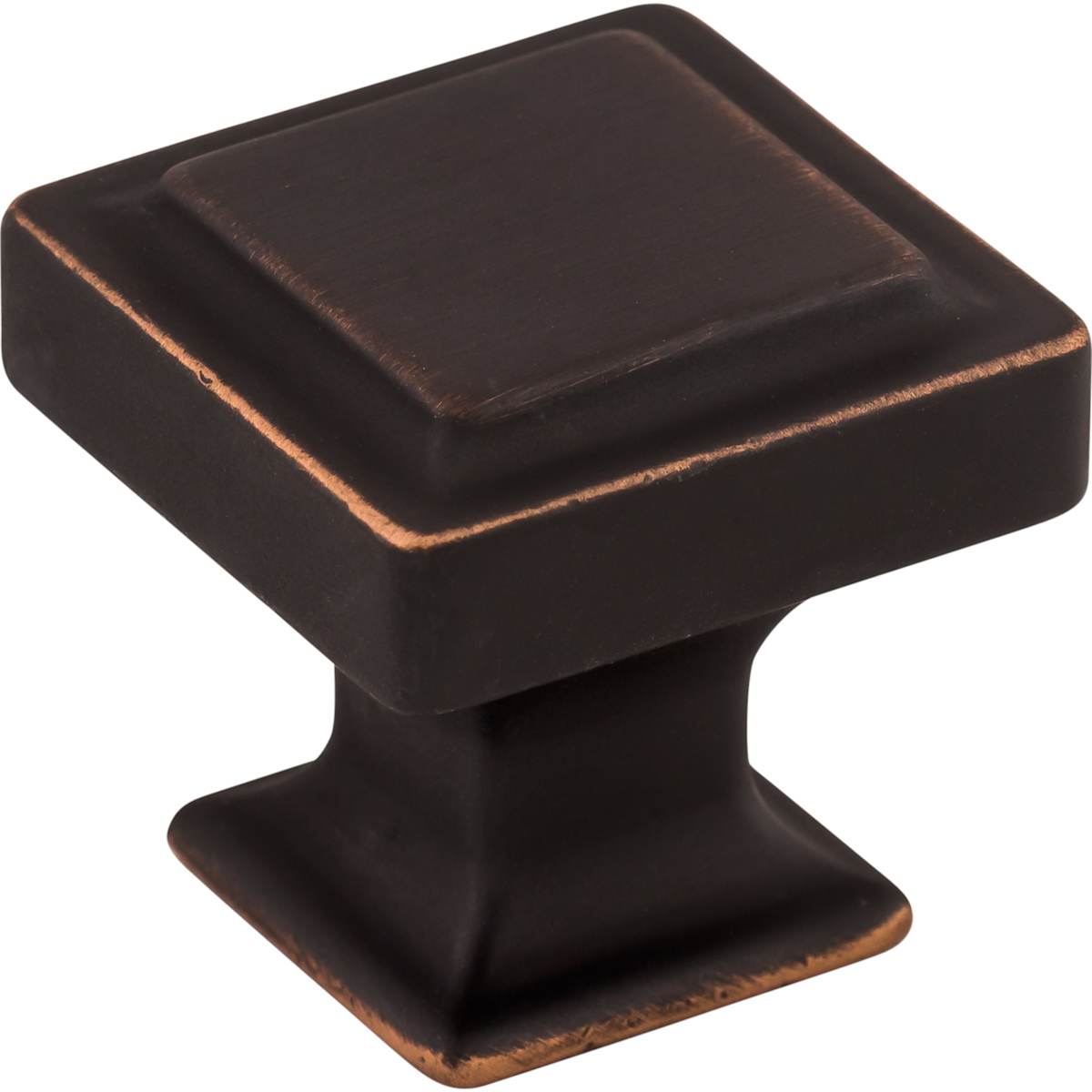 Top Knobs - TK702UM - Ascendra 1-1/4 Inch Square Cabinet Knob from the Transcend Collection in Umbrio