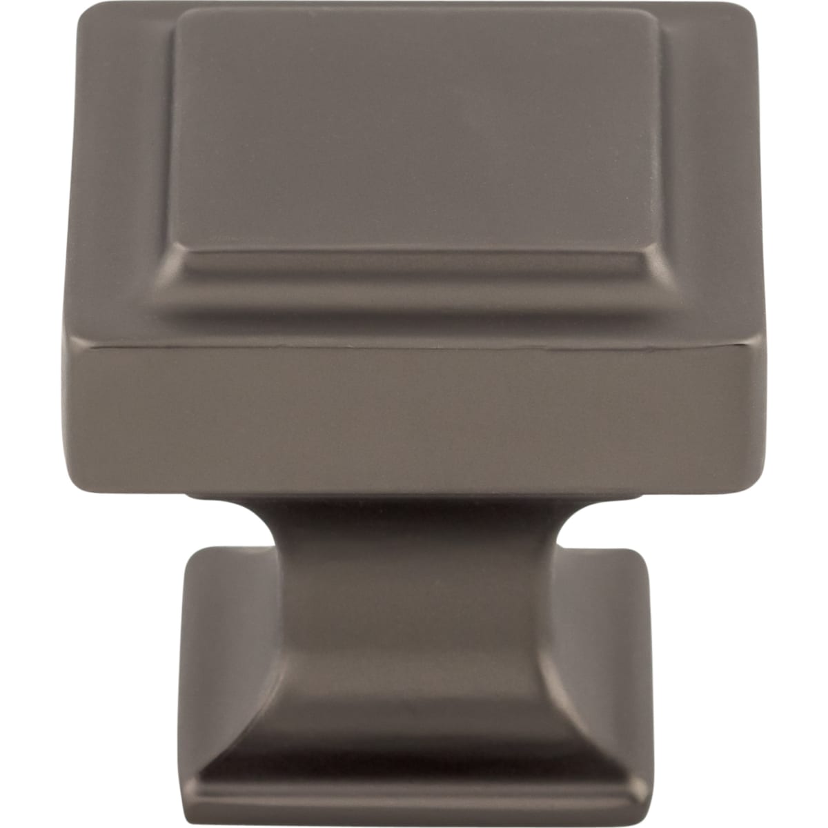 Top Knobs - TK702AG - Ascendra 1-1/4 Inch Square Cabinet Knob from the Transcend Collection in Ash Gray