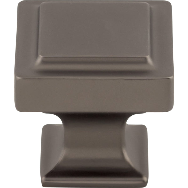 Top Knobs - TK702AG - Ascendra 1-1/4 Inch Square Cabinet Knob from the Transcend Collection in Ash Gray