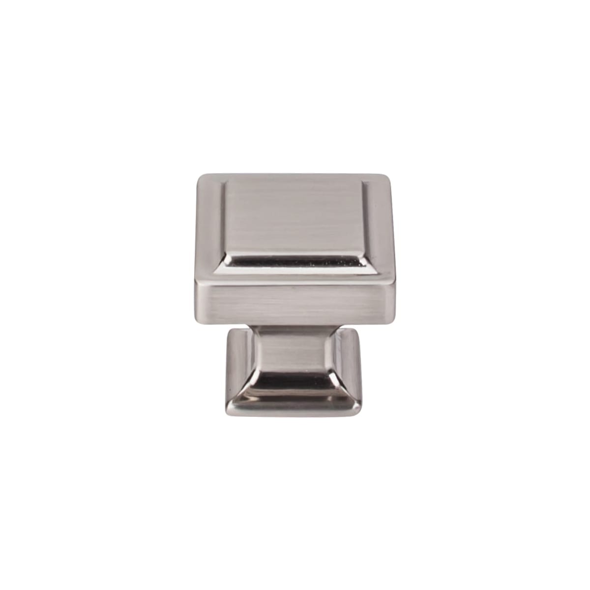 Top Knobs - TK702BSN-10PACK - Ascendra 1-1/4 Inch Square Cabinet Knob from the Transcend Collection - 10 Pack in Brushed Satin Nickel