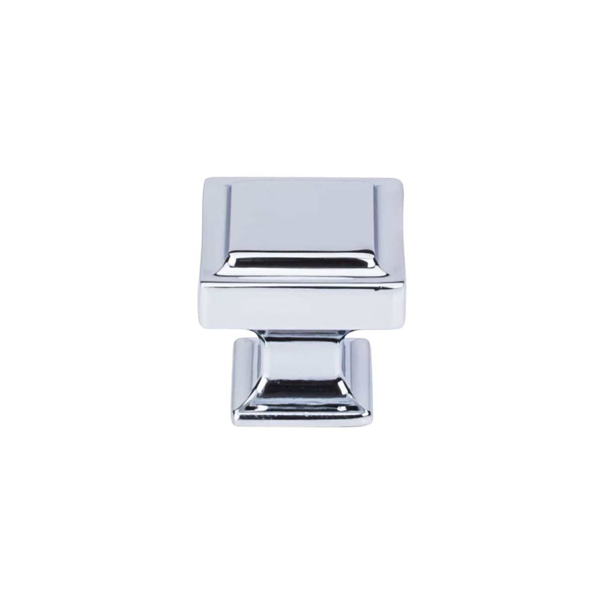 Top Knobs - TK702PC-25PACK - Ascendra 1-1/4 Inch Square Cabinet Knob from the Transcend Collection - 25 Pack in Polished Chrome