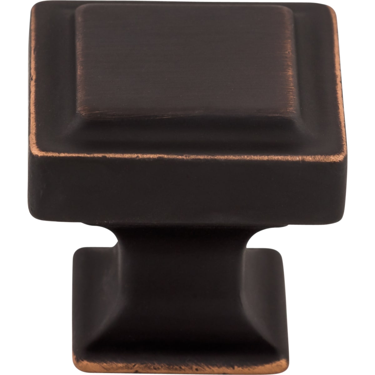 Top Knobs - TK702UM - Ascendra 1-1/4 Inch Square Cabinet Knob from the Transcend Collection in Umbrio