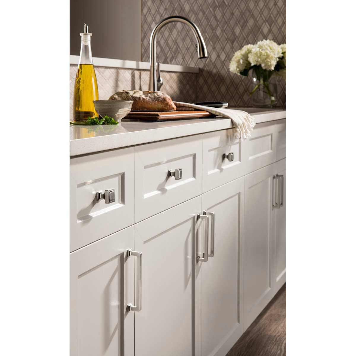 Top Knobs - TK708BLK - Ascendra 12 Inch Center to Center Handle Cabinet Pull from the Transcend Series in Flat Black