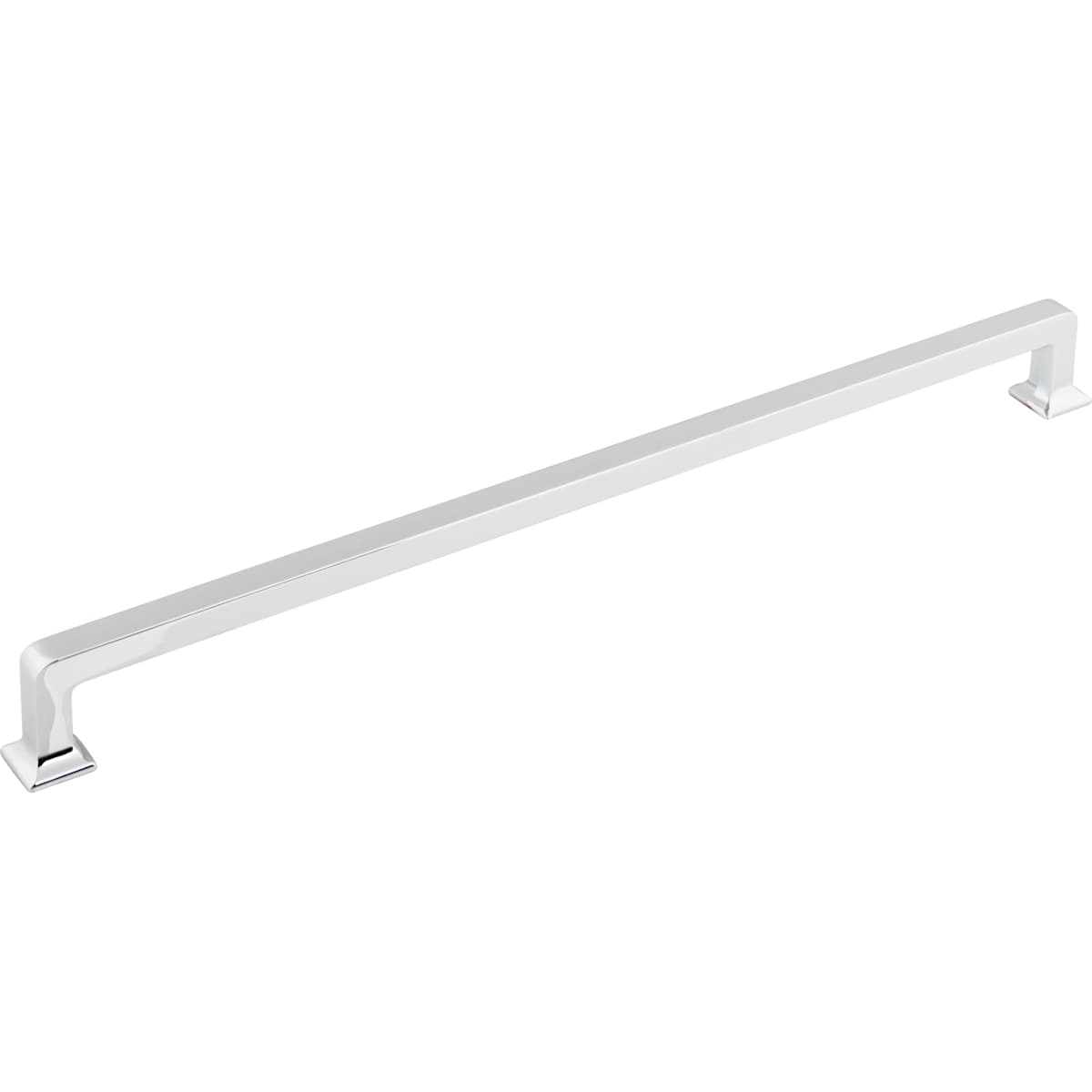 Top Knobs - TK708BLK - Ascendra 12 Inch Center to Center Handle Cabinet Pull from the Transcend Series in Flat Black
