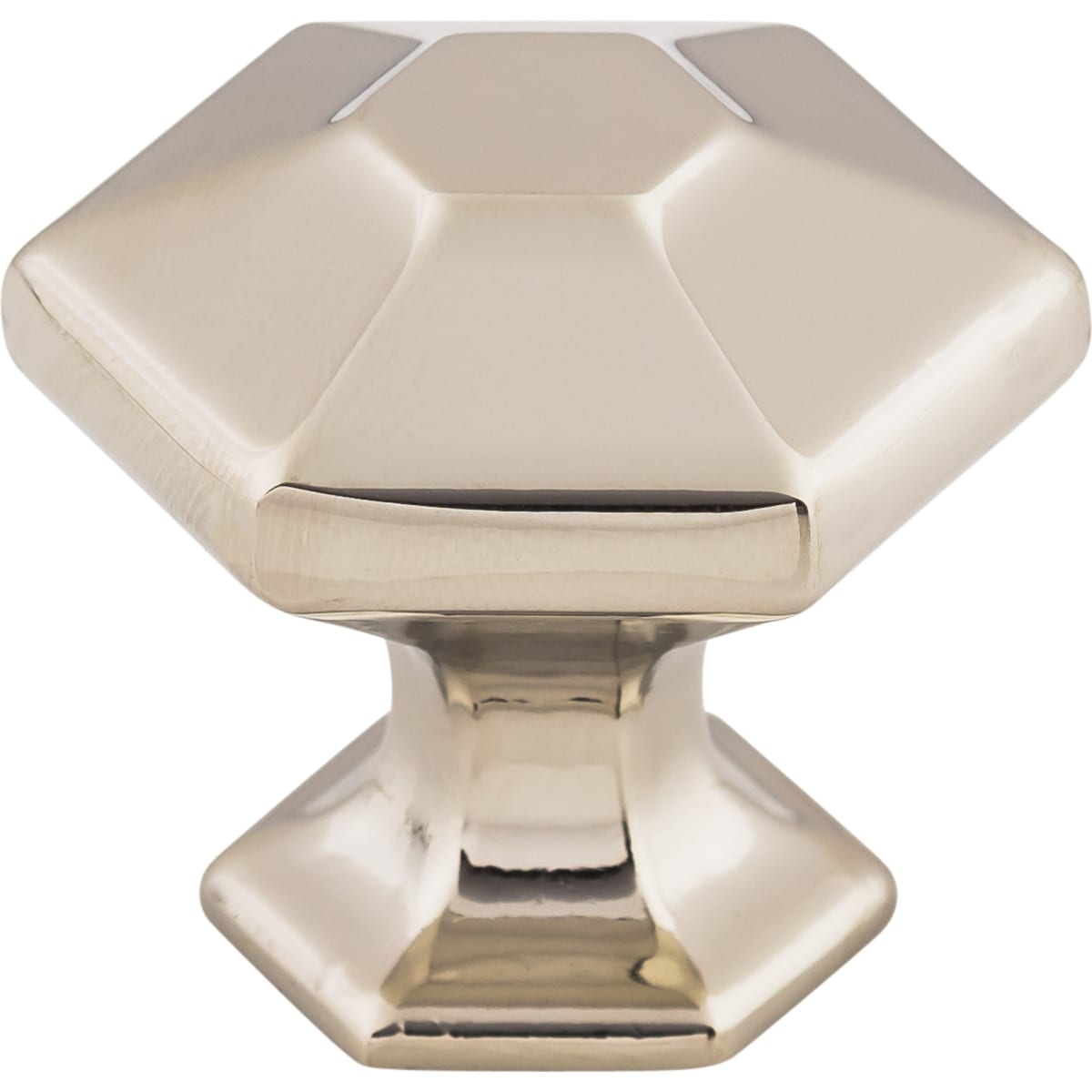 Top Knobs - TK712PN - Spectrum 1-1/8 Inch Geometric Cabinet Knob from the Transcend Collection in Polished Nickel