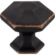 Top Knobs - TK712UM - Spectrum 1-1/8 Inch Geometric Cabinet Knob from the Transcend Collection in Umbrio
