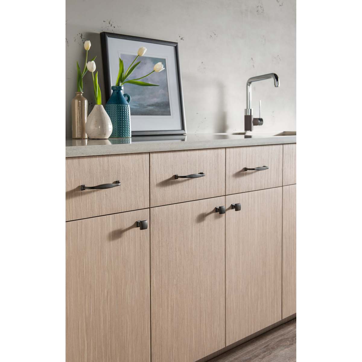 Top Knobs - TK721PN - Contour 1-1/8 Inch Square Cabinet Knob from the Transcend Collection in Polished Nickel