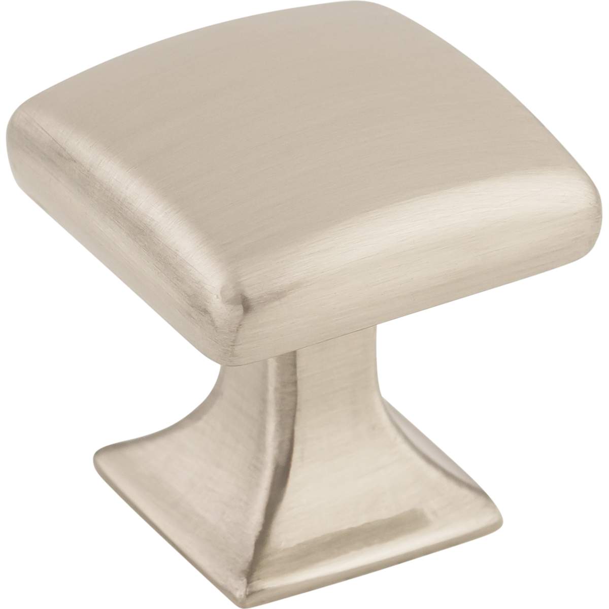 Top Knobs - TK721PN - Contour 1-1/8 Inch Square Cabinet Knob from the Transcend Collection in Polished Nickel
