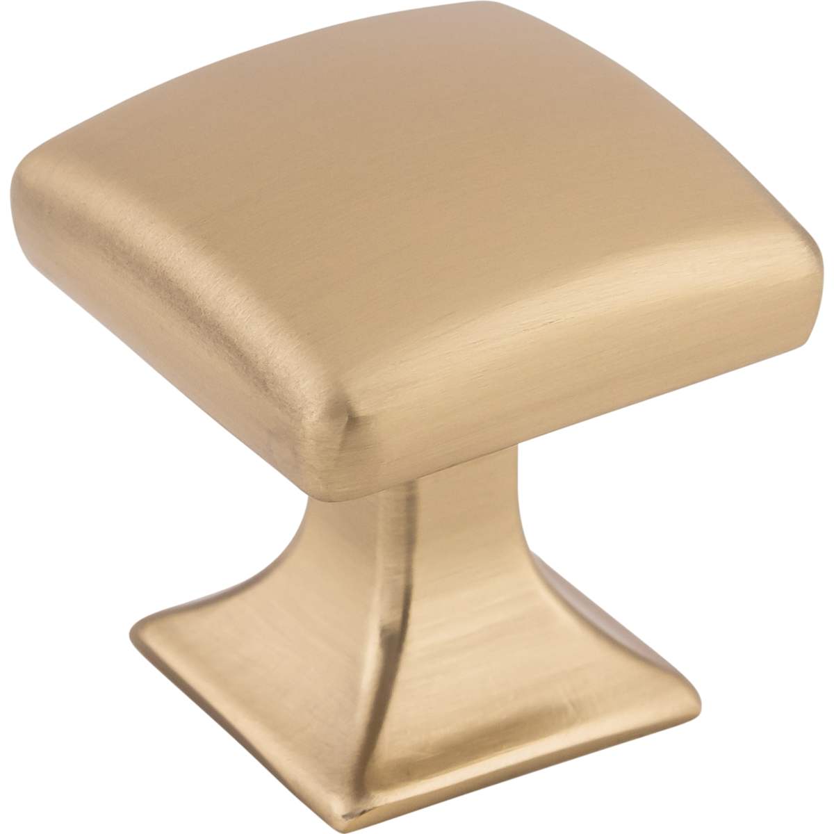 Top Knobs - TK721PN - Contour 1-1/8 Inch Square Cabinet Knob from the Transcend Collection in Polished Nickel