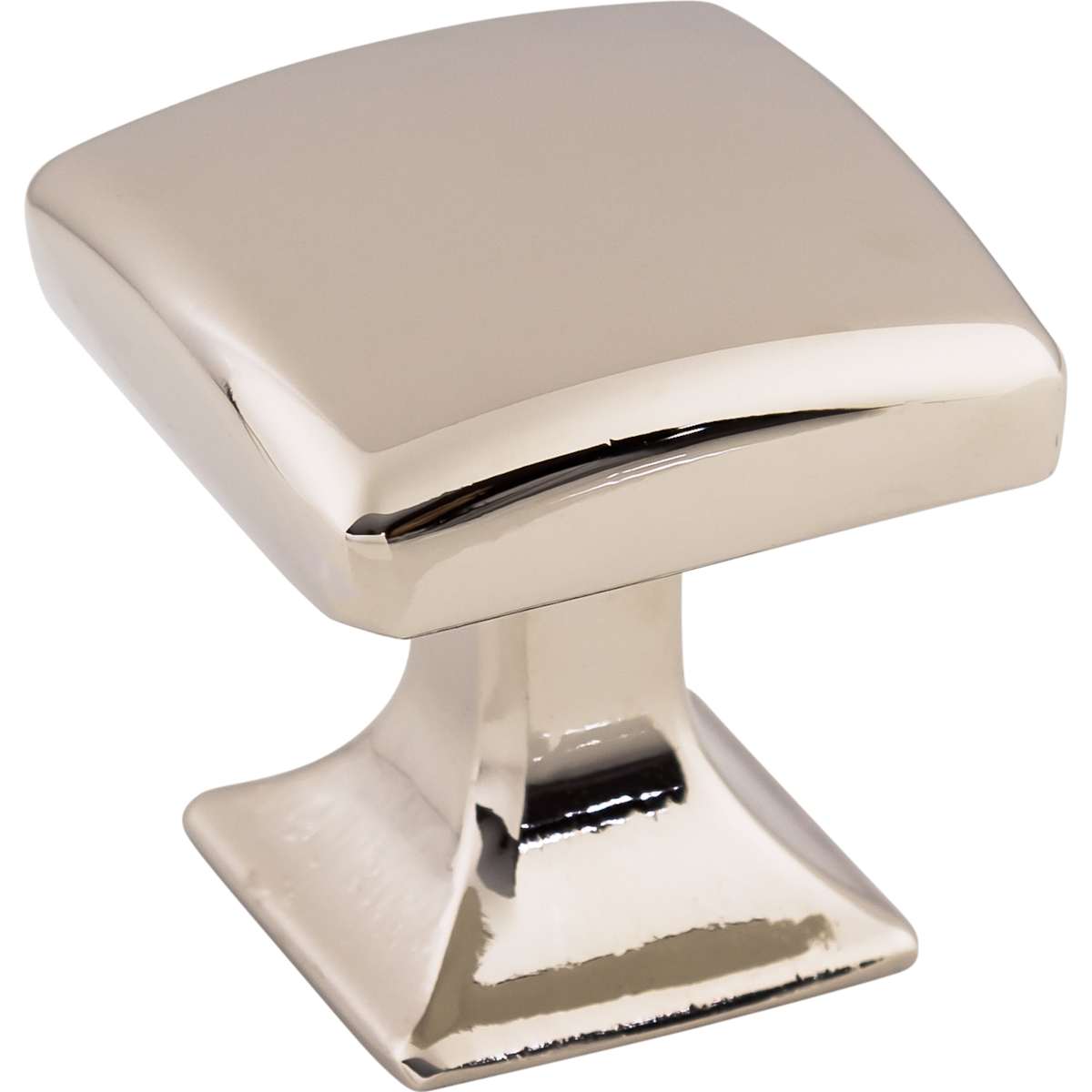 Top Knobs - TK721PN - Contour 1-1/8 Inch Square Cabinet Knob from the Transcend Collection in Polished Nickel