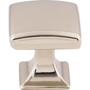 Top Knobs - TK721PN - Contour 1-1/8 Inch Square Cabinet Knob from the Transcend Collection in Polished Nickel