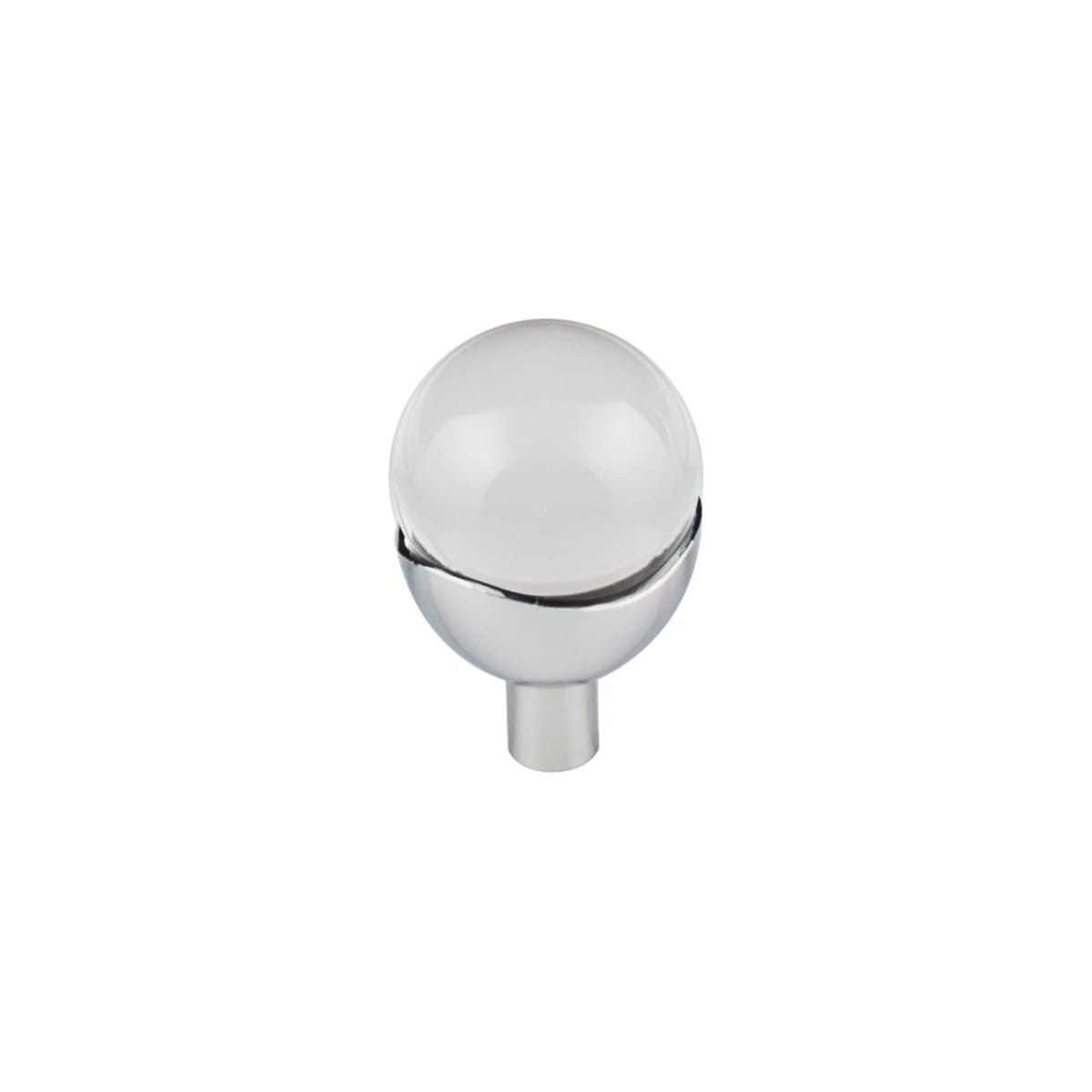 Top Knobs - TK731PC - Nina 1-3/16 Inch Diameter Round Cabinet Knob from the Barrington Series in Polished Chrome