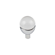 Top Knobs - TK731PC - Nina 1-3/16 Inch Diameter Round Cabinet Knob from the Barrington Series in Polished Chrome