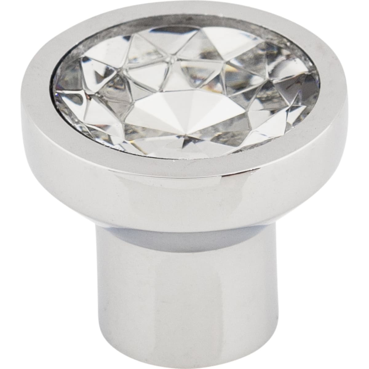 Top Knobs - TK735PC - Wentworth 13/16 Inch Mushroom Cabinet Knob from the Barrington Collection in Polished Chrome