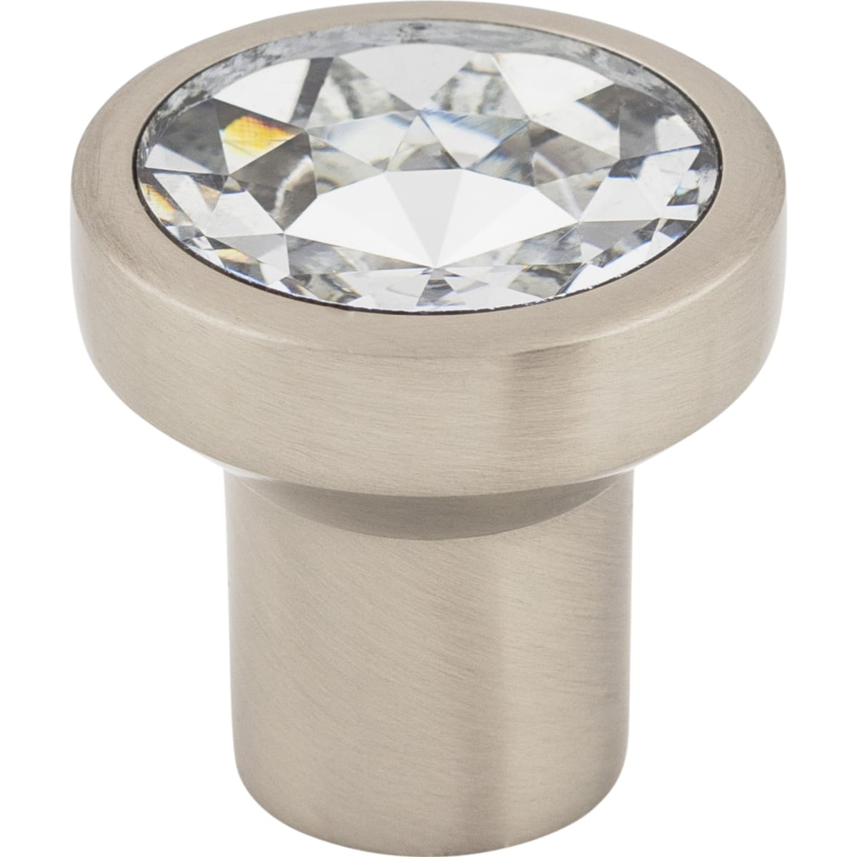 Top Knobs - TK736BSN - Wentworth 1-1/8 Inch Mushroom Cabinet Knob from the Barrington Collection in Brushed Satin Nickel