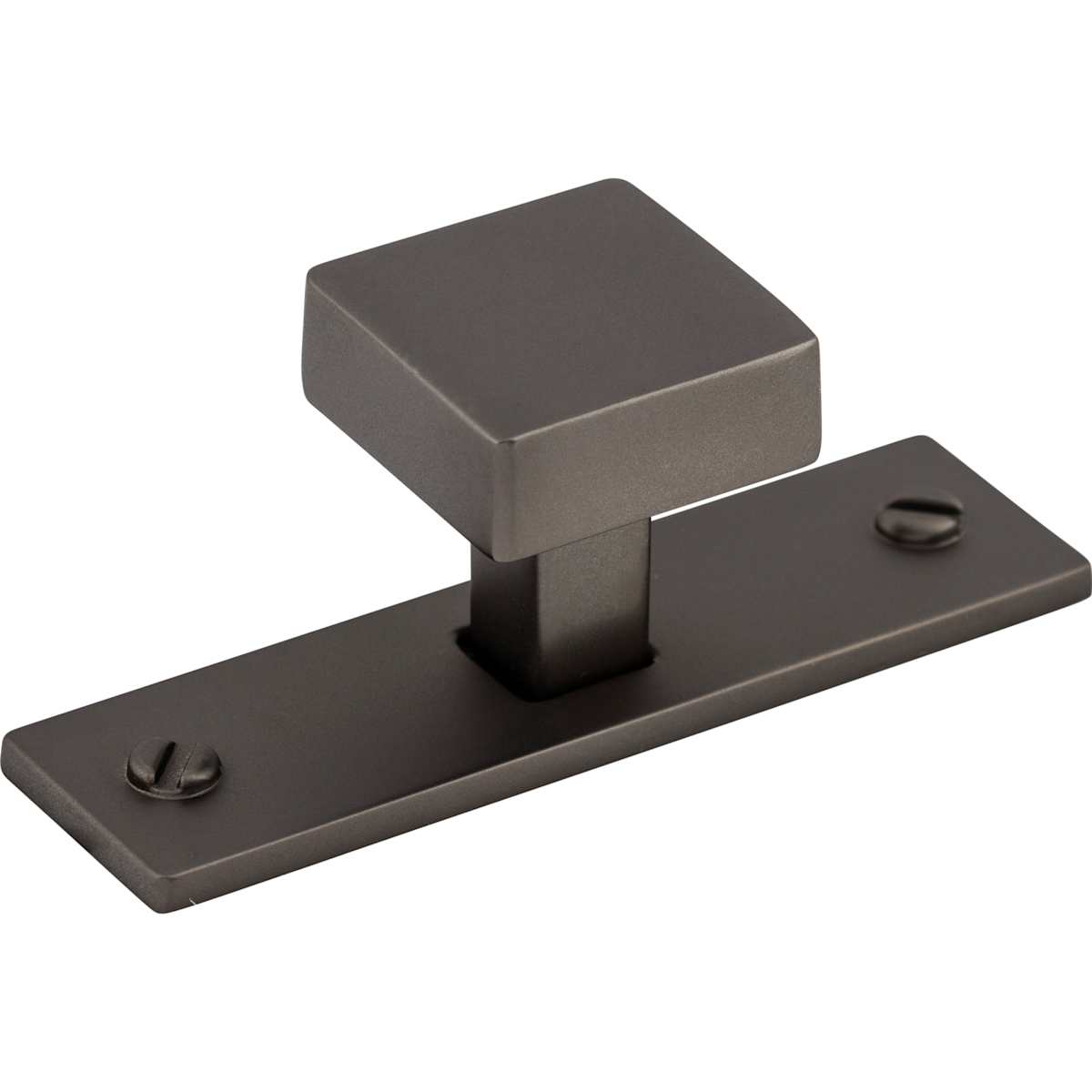 Top Knobs - TK740AG - Channing 1-1/16 Inch Square Cabinet Knob from the Barrington Collection in Ash Gray