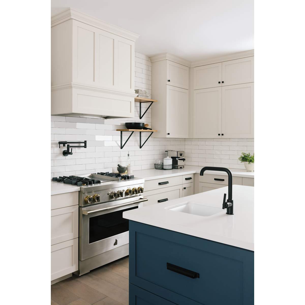 Top Knobs - TK740AG - Channing 1-1/16 Inch Square Cabinet Knob from the Barrington Collection in Ash Gray